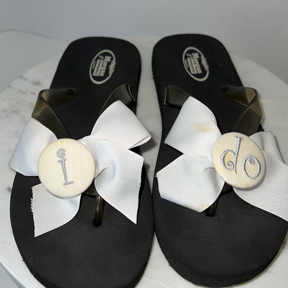 I Do Bridal Flip Flops by Morgan & Company